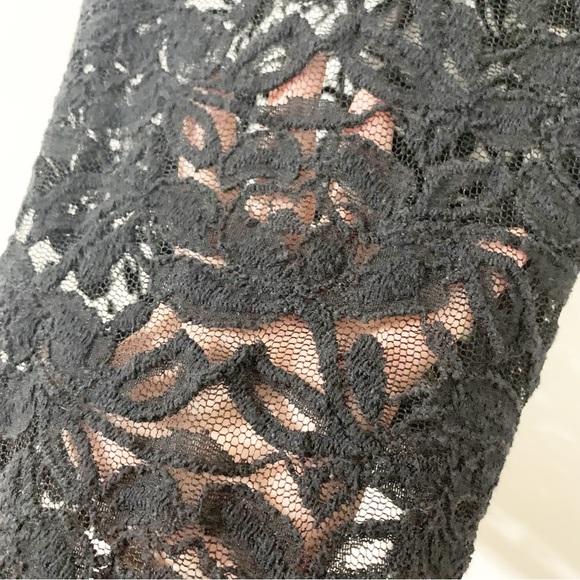 Double Zero Lace Scoop Neck Sleeveless Semi Sheer Babydoll Top Boho Festival 🖤 - Picture 5 of 6